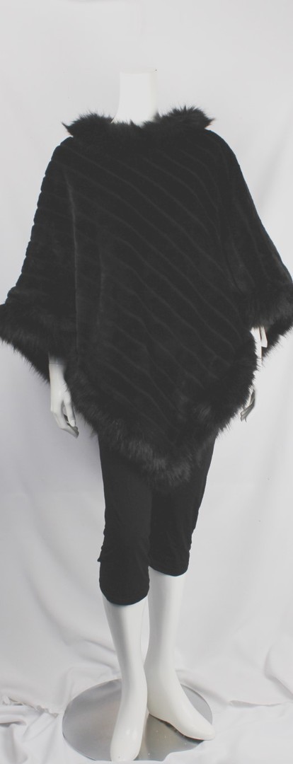 Alice & LIly faux fur poncho black Style SC/4411 image 0